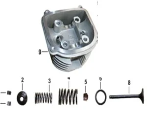 PARÇA RS7 SILINDIR KAFASI KOMPLE (125 CC SCT)